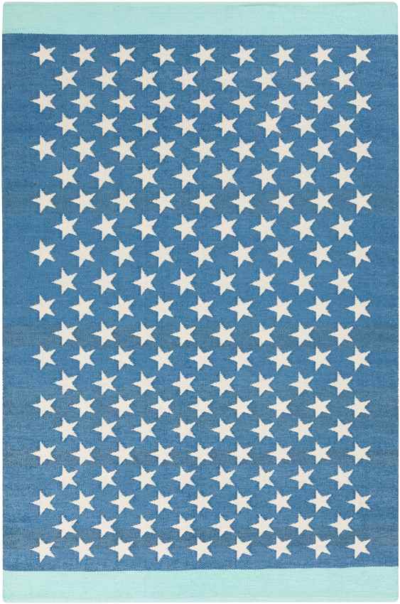 Tonden Modern Bright Blue Area Rug