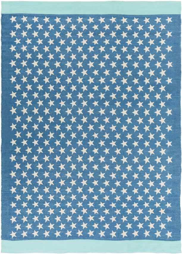 Tonden Modern Bright Blue Area Rug