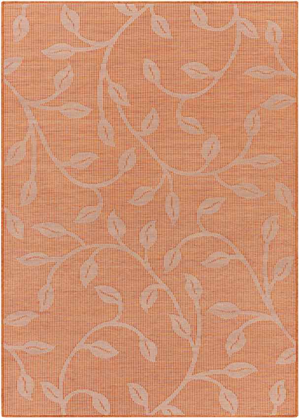 Broekhorn Traditional Bright Orange Area Rug