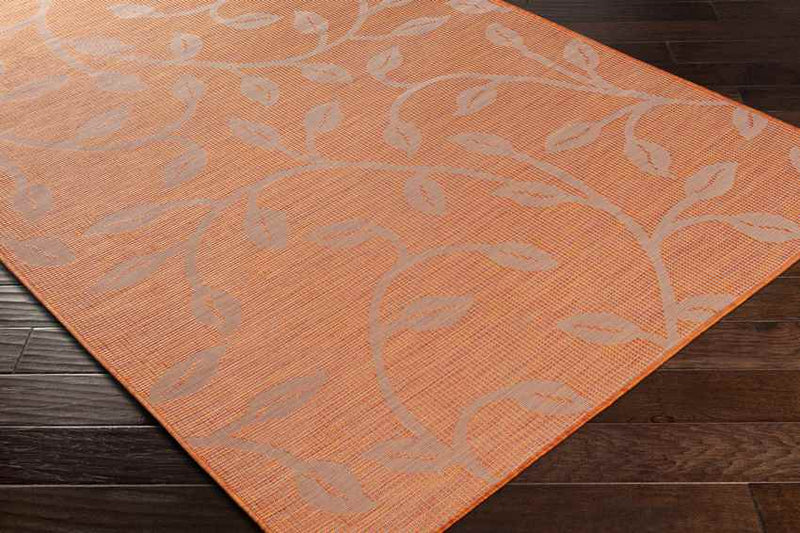 Broekhorn Traditional Bright Orange Area Rug