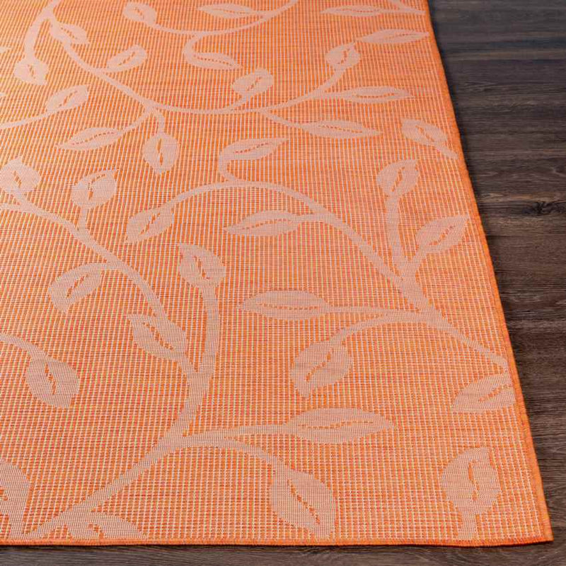 Broekhorn Traditional Bright Orange Area Rug