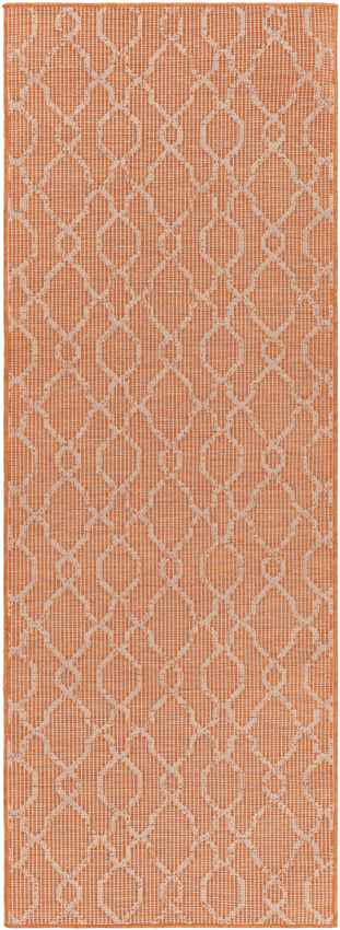 Buiksloot Traditional Bright Orange Area Rug