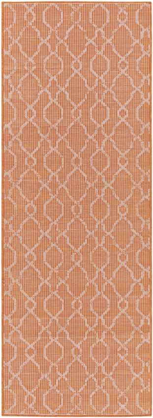 Buiksloot Traditional Bright Orange Area Rug