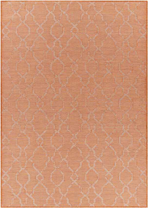 Buiksloot Traditional Bright Orange Area Rug