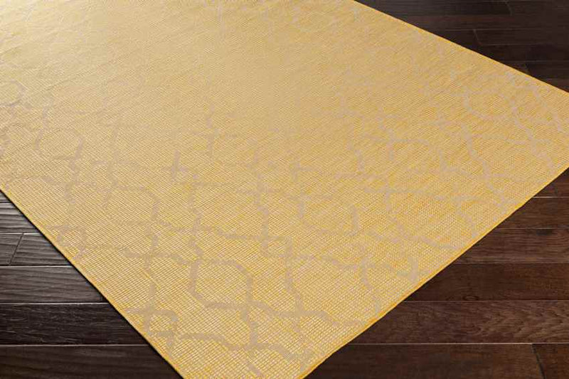 Buiksloot Traditional Bright Yellow Area Rug