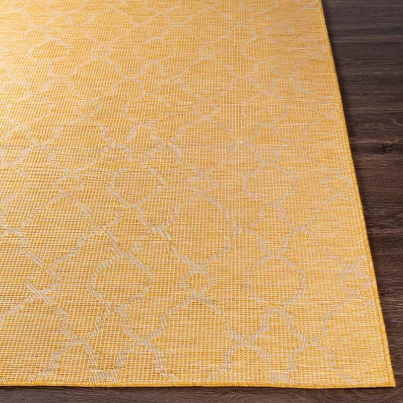 Buiksloot Traditional Bright Yellow Area Rug