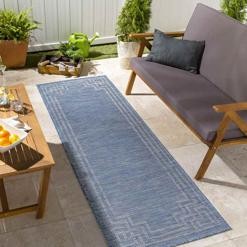 Calslagen Traditional Navy Area Rug