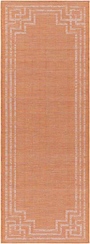 Calslagen Traditional Bright Orange Area Rug