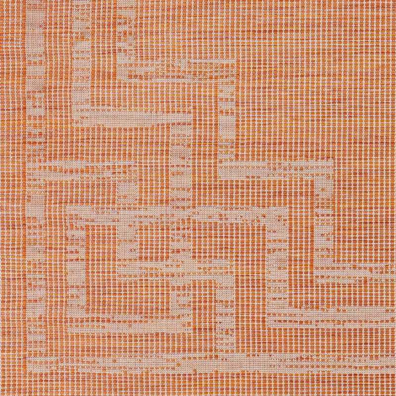 Calslagen Traditional Bright Orange Area Rug