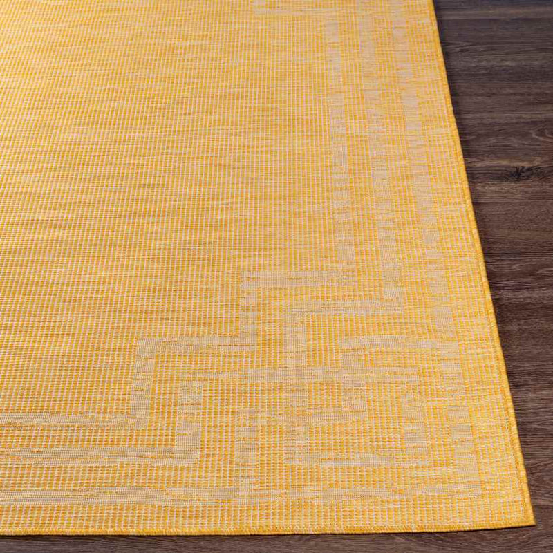 Calslagen Traditional Yellow Area Rug