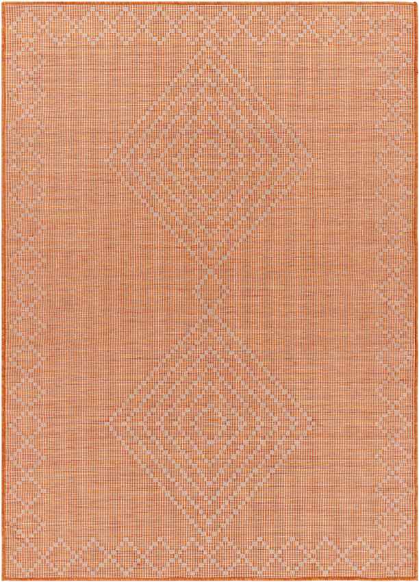 Craailo Global Bright Orange Area Rug