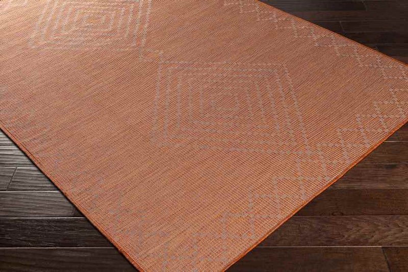 Craailo Global Bright Orange Area Rug