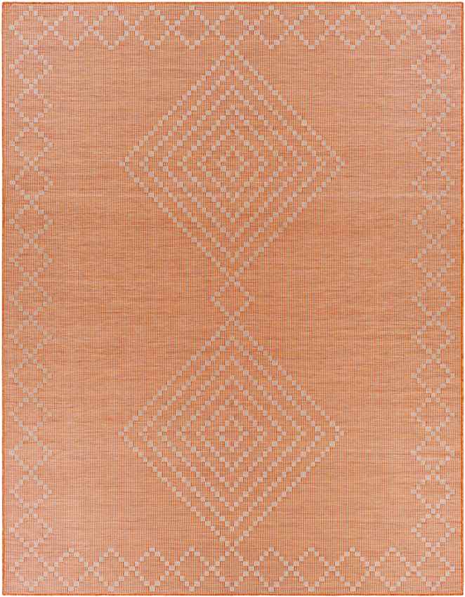 Craailo Global Bright Orange Area Rug