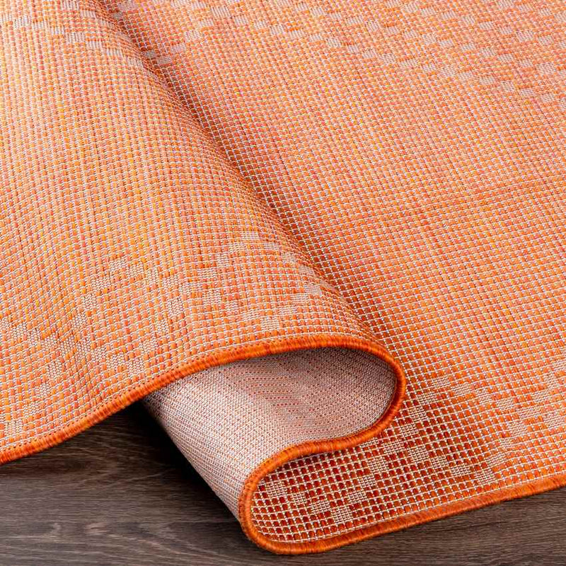 Craailo Global Bright Orange Area Rug