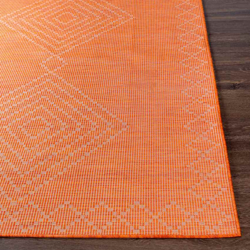 Craailo Global Bright Orange Area Rug