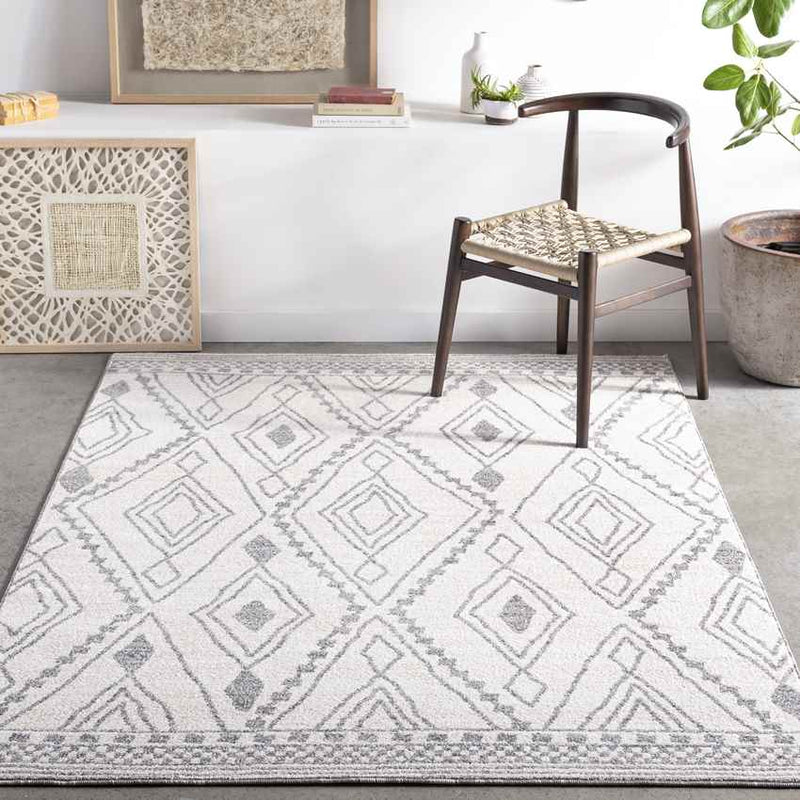 Wals Global Light Gray Area Rug