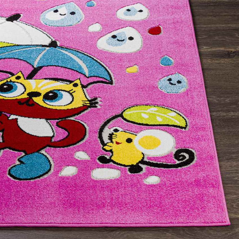 Redichem Modern Bright Pink Area Rug