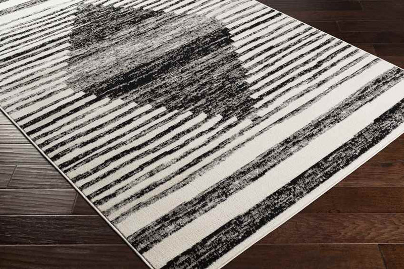 Nederbiel Modern Black Area Rug