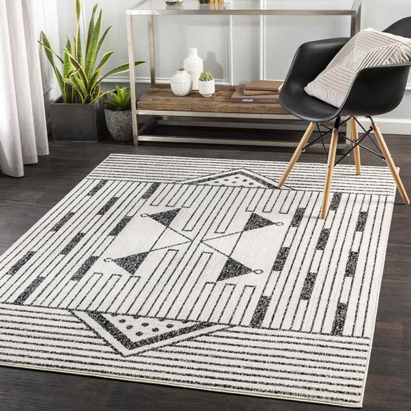 Neerijnen Modern Light Gray Area Rug