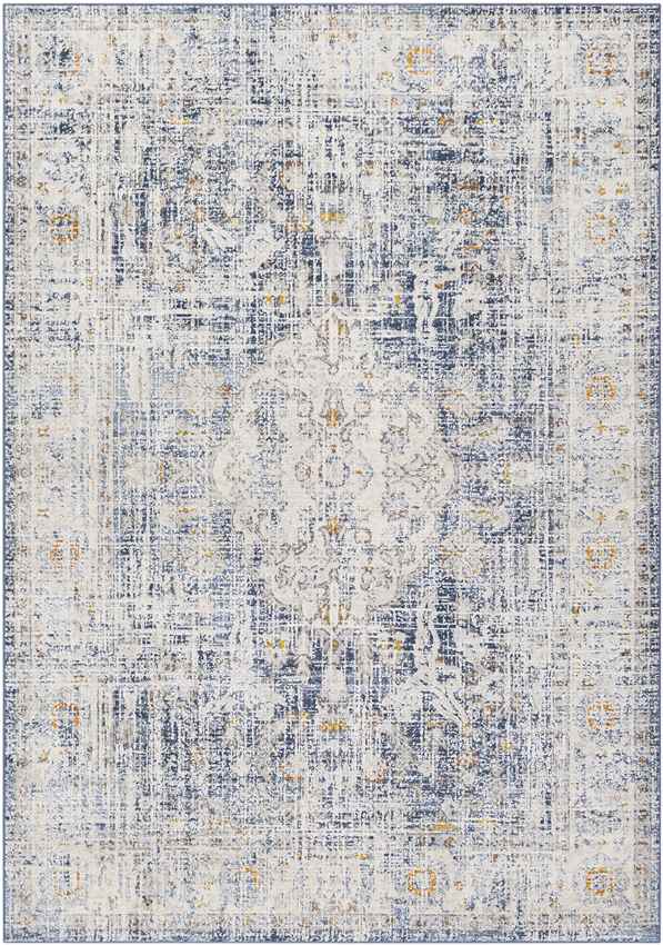 Loobrink Modern Dark Blue Area Rug