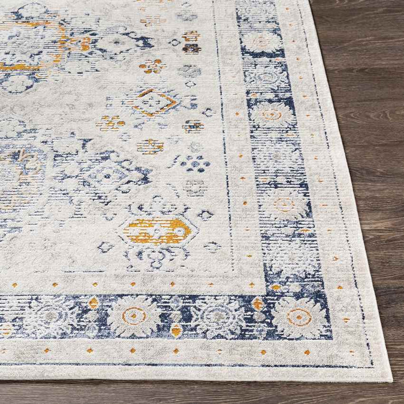 Looveer Traditional Light Gray Area Rug