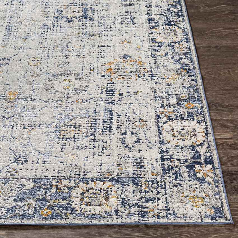 Lunteren Traditional Denim Area Rug