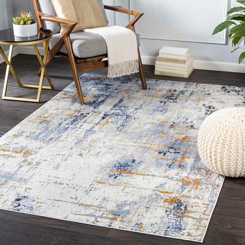 Slijkwell Modern Denim Area Rug