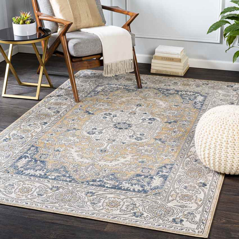 Ingen Traditional Medium Gray Area Rug