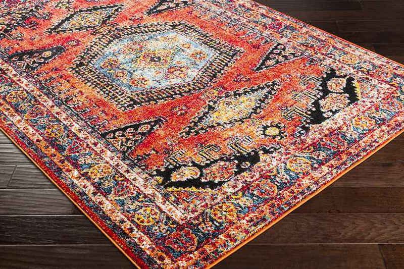 Kootwijk Traditional Burnt Orange Area Rug