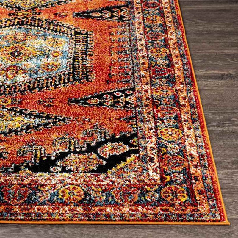 Kootwijk Traditional Burnt Orange Area Rug