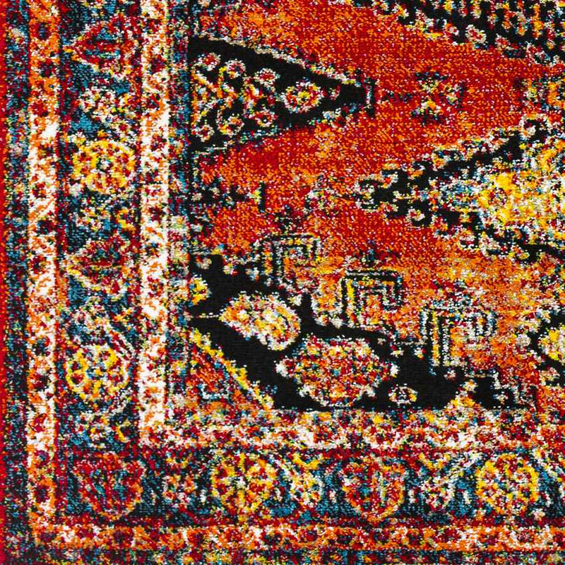 Kootwijk Traditional Burnt Orange Area Rug