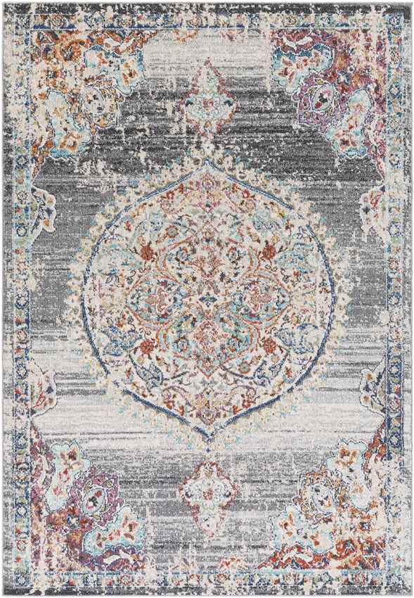 Kreel Traditional Charcoal Area Rug