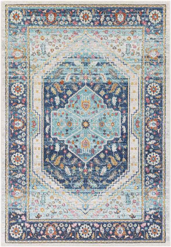 Lagewald Traditional Navy Area Rug