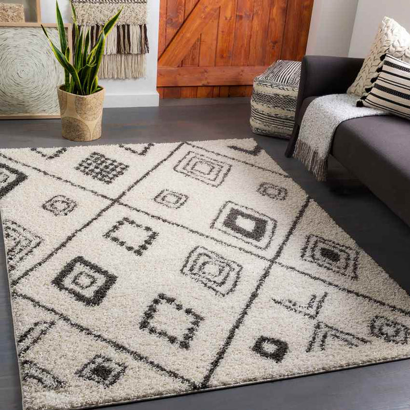 Harskamp Global Cream Area Rug