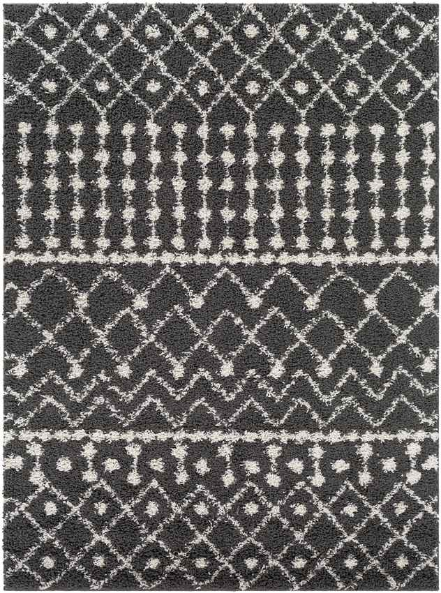 Uitdam Global Black Area Rug