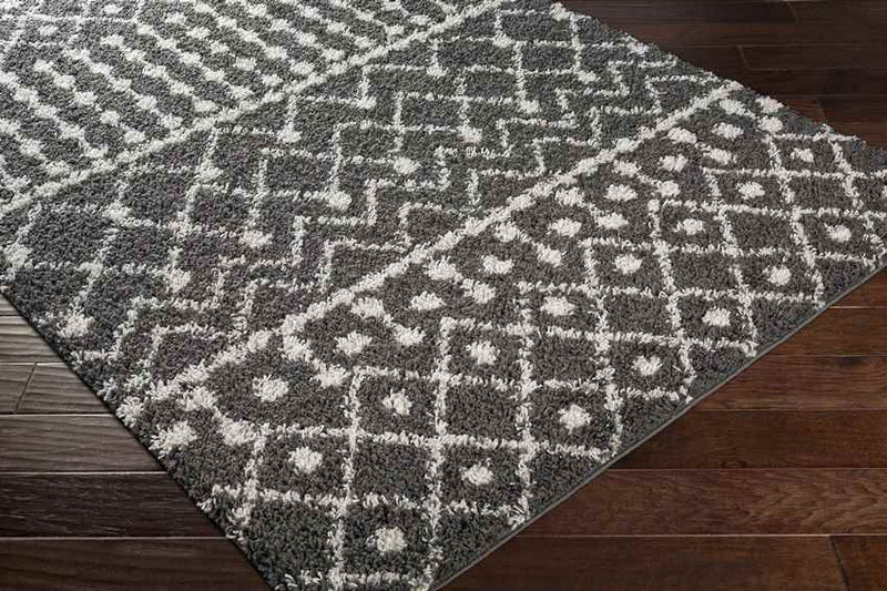 Uitdam Global Black Area Rug