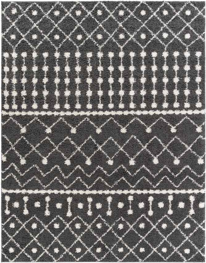 Uitdam Global Black Area Rug