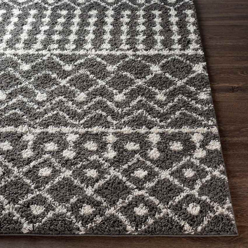 Uitdam Global Black Area Rug