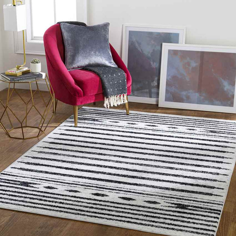 Dirkshorn Modern White Area Rug