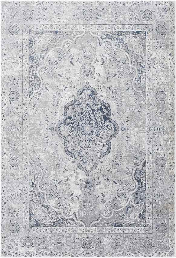 Groet Traditional Dark Blue Area Rug