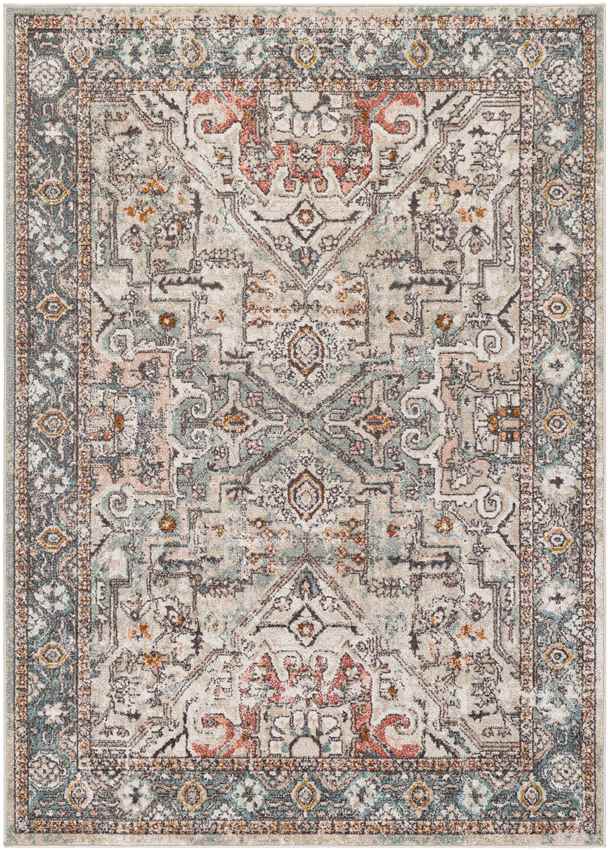 Heiloo Traditional Brick Area Rug