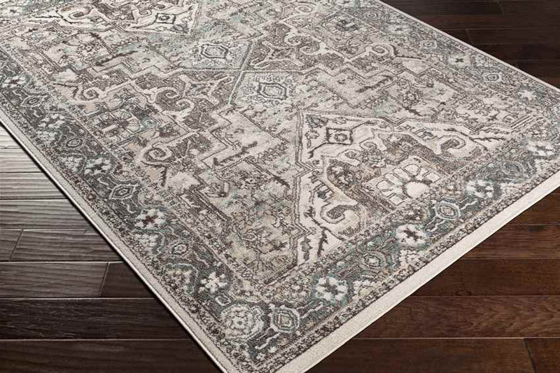 Heiloo Traditional Charcoal Area Rug