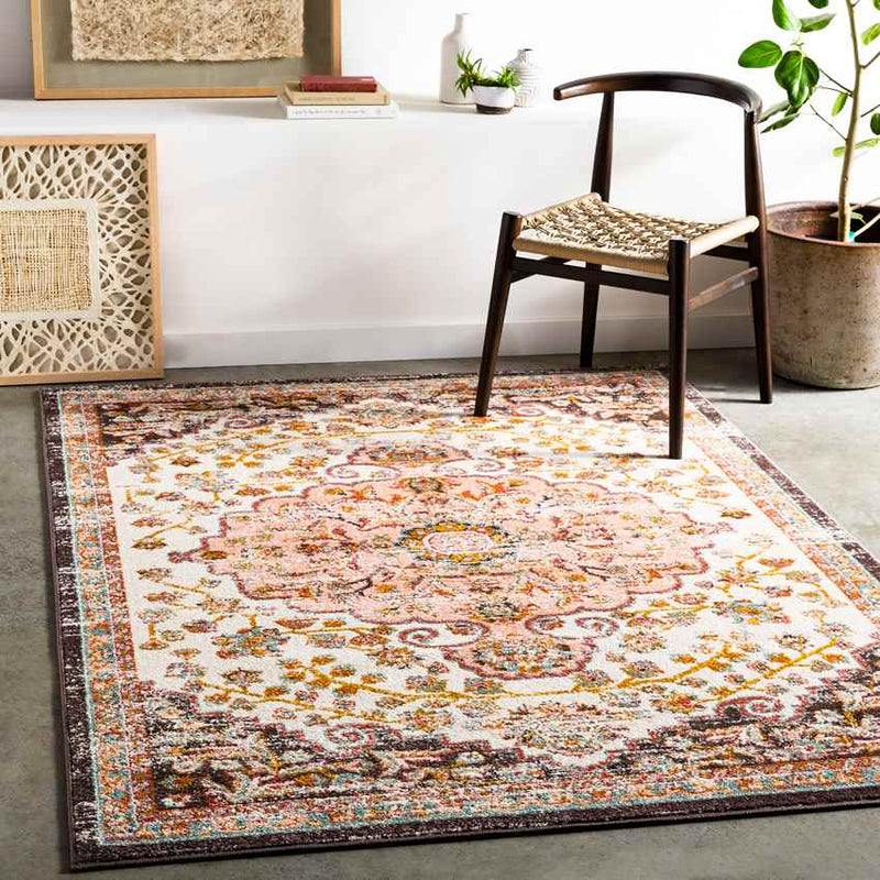 Hensbroek Traditional Brick Area Rug