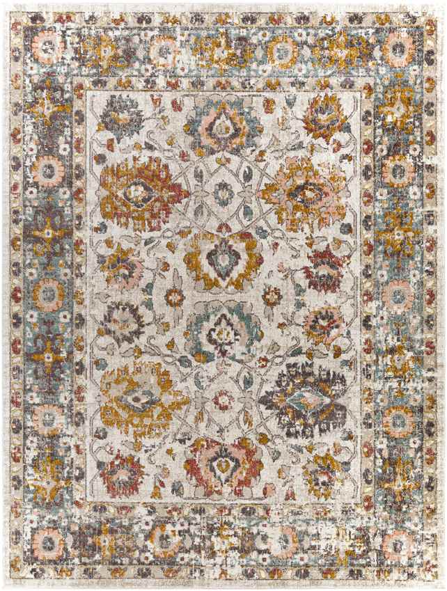 Hinderdam Traditional Brick Area Rug