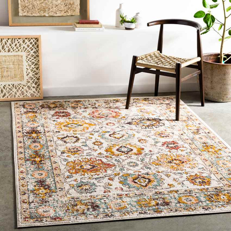 Hinderdam Traditional Brick Area Rug