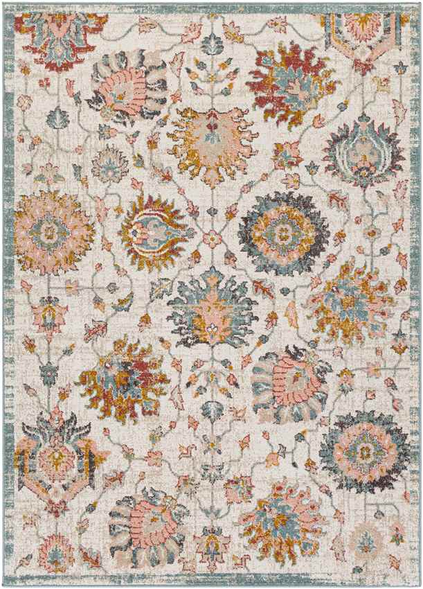 Hobrede Traditional Brick Area Rug