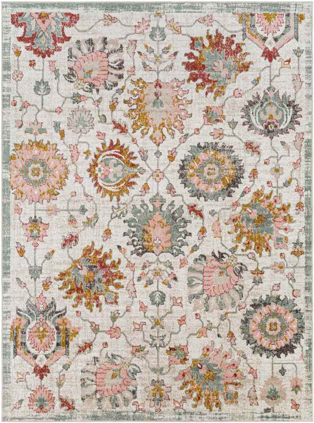 Hobrede Traditional Brick Area Rug