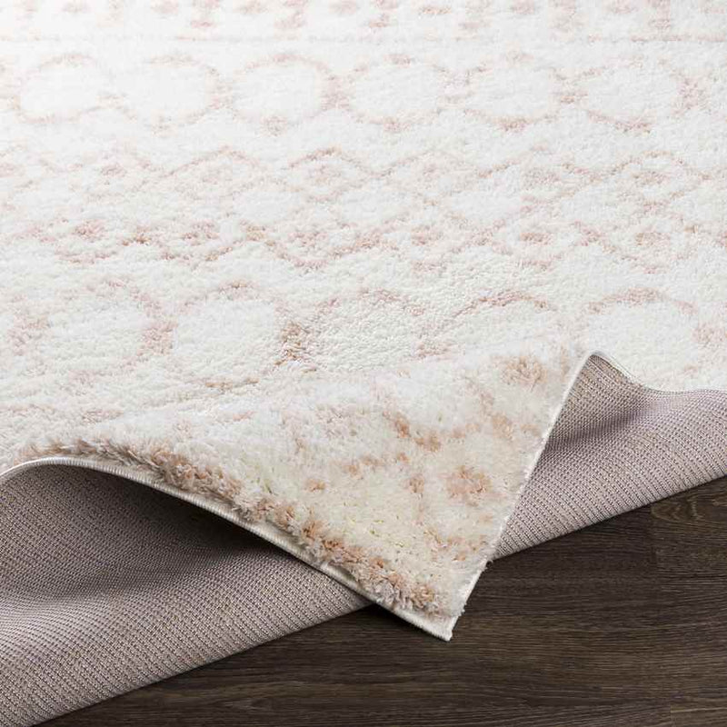 Huizen Global Pale Pink Area Rug