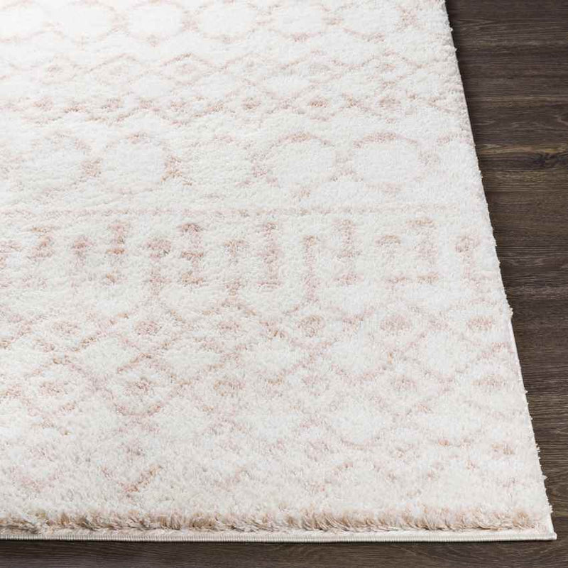 Huizen Global Pale Pink Area Rug