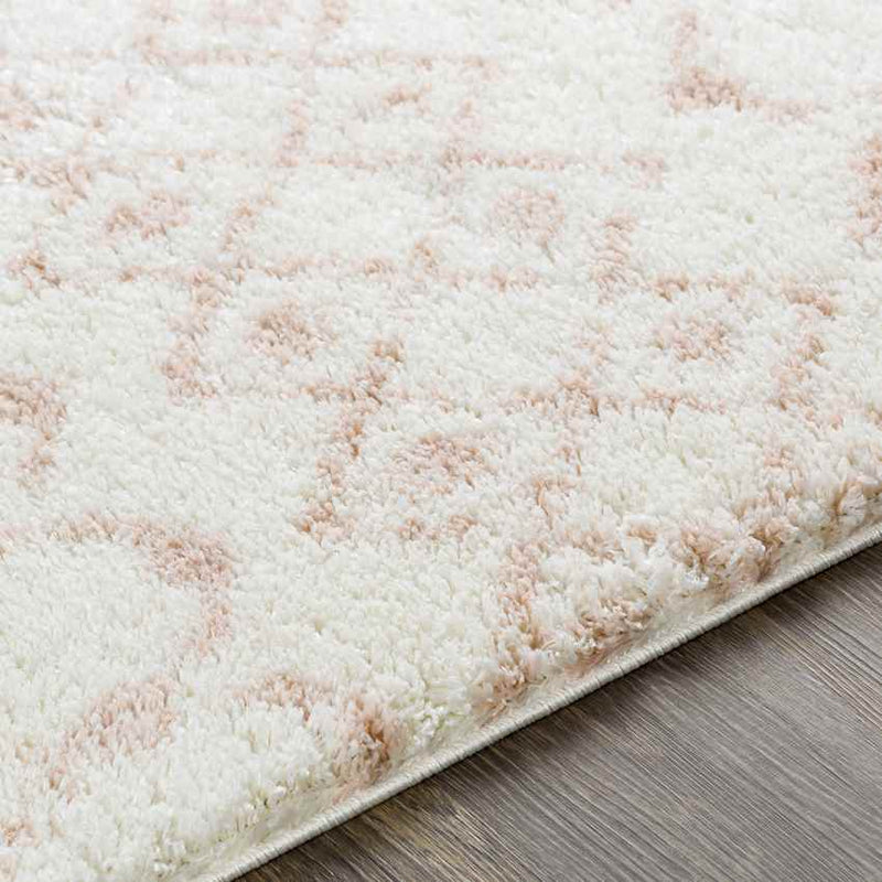 Huizen Global Pale Pink Area Rug